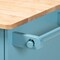Baxton Studio Liona Sky Blue Finished Wood Kitchen Storage Cart 162-10444 - alternate 10